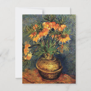 Schachblumen in einer Kupfervase von Vincent van G
