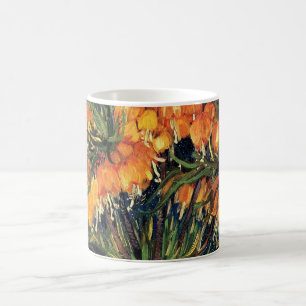 Schachblumen in einer Kupfervase von Vincent van G Kaffeetasse
