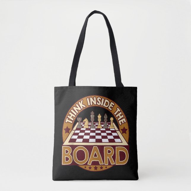 SchachBoard Kostenvoranschlag Schach-Spieler Denke Tasche (Vorderseite)