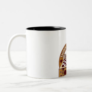 SchachBoard Kostenvoranschlag Schach-Spieler Denke Zweifarbige Tasse