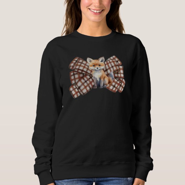 Schachbogen mit niedlichem Fuchs Sweatshirt (Vorderseite)
