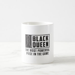 Schachbrett Black Queen Checkmate Board Geschenk Kaffeetasse
