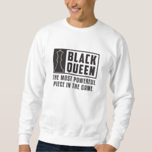 Schachbrett Black Queen Checkmate Board Geschenk Sweatshirt