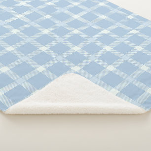 Schachbrett blau - französisches Land Sherpadecke