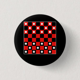 Schachbrett Board Games Black and Red Hal Button