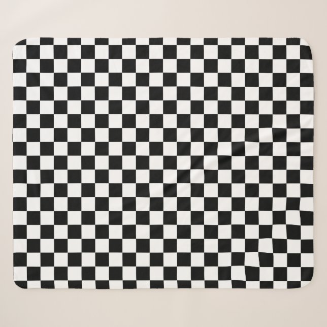 Schachbrett Board Race Car Flag Design Sherpadecke (Vorderseite (Horizontal))