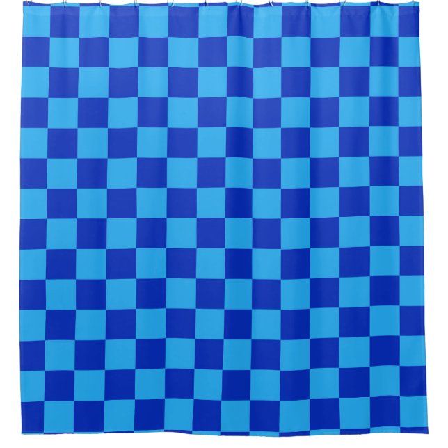 Schachbrett-Design Duschvorhang (Vorderseite)