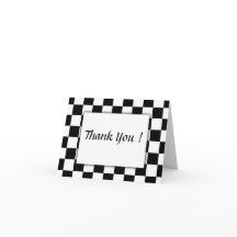 Schachbrett-Flag Danke, dass die Karte im Inneren 