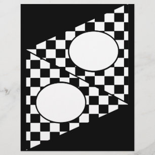 Schachbrett Flag DIY Bunting Flyer
