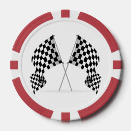 Schachbrett-Flagge-Design-Pokerchips Pokerchips