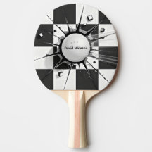 Schachbrett-Flagge Sport Tischtennis Ball Break-ou