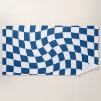 Schachbrett für die hintere blaue und weiße Karo