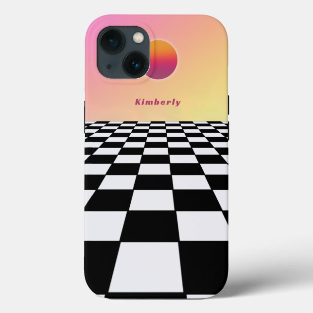 Schachbrett für die Rückwärtsfahrt Case-Mate iPhone Hülle (Rückseite)