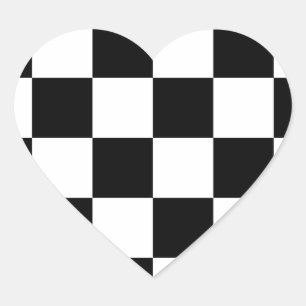 Schachbrett für Schach-Schachbretter mit kontrolli Herz-Aufkleber