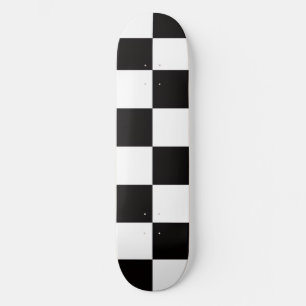 Schachbrett-Hometeppich der klassischen Eleganz Skateboard