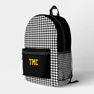 Schachbrett INITIALEN Schulteam Farben Sport Bedruckter Rucksack