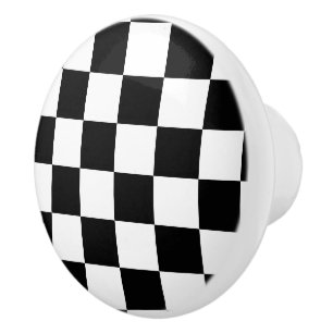 Schachbrett Keramikknauf