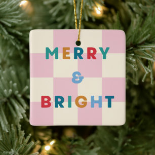 Schachbrett Merry & Bright Weihnachtsornament