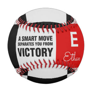 Schachbrett-Monogramm Baseball