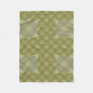 Schachbrett Muster diagonal 2tones.bx4x4 Dyelow BG Fleecedecke