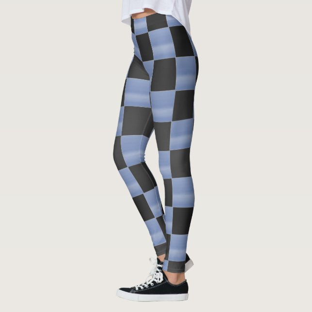 Schachbrett Muster Leggings (Links)