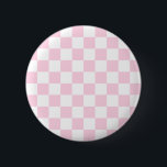 Schachbrett-Muster: Rosa Button<br><div class="desc">Schachbrett-Muster: Rosa</div>