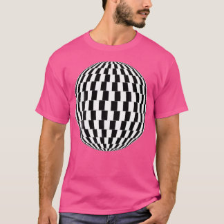 Schachbrett Optische Täuschung Abstrakt T-Shirt