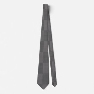Schachbrett Pattern 04x4w DGrey BG Krawatte
