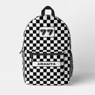 Schachbrett Pattern Sport Rucksack mit Individuell