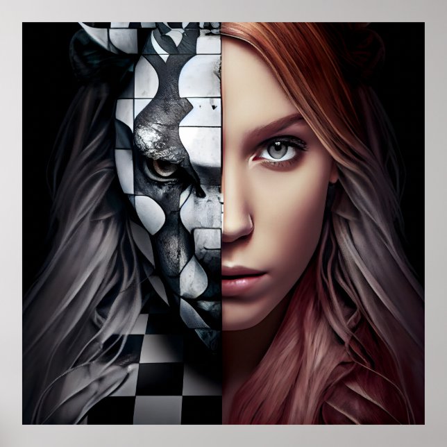 Schachbrett Poster (Vorne)