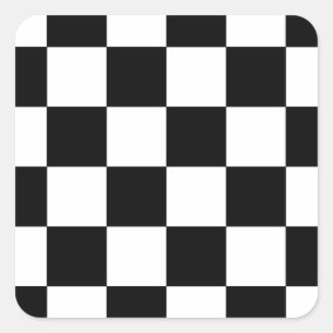 Schachbrett Quadratischer Aufkleber