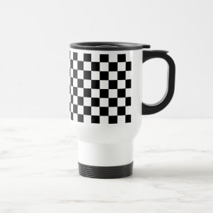 Schachbrett-Rennsport-Reise-Kaffeetasse Geschenk Reisebecher
