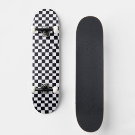 Schachbrett Schach Schwarz/Weiß Skateboard