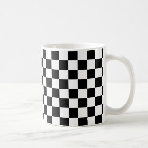 SCHACHBRETT-SCHACHBRETT-SCHWARZWEISS-TASSE KAFFEETASSE