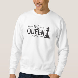Schachbrett Schachmatte Queen Board Geschenk Idee Sweatshirt