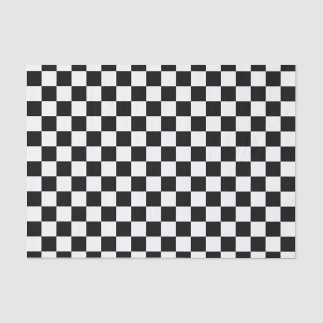 Schachbrett-Seidenpapier Seidenpapier (Vorderseite)