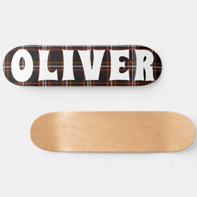 Schachbrett Skateboard (Horizontal)