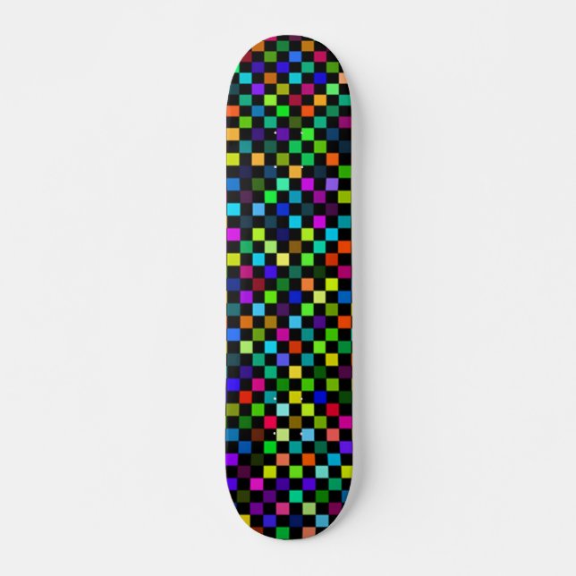 Schachbrett Skateboard (Vorne)