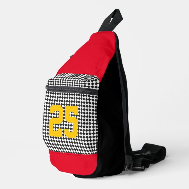 Schachbrett Spaß für das Sportteam NUMORS  Crossbody Bag (Rechte Ecke)