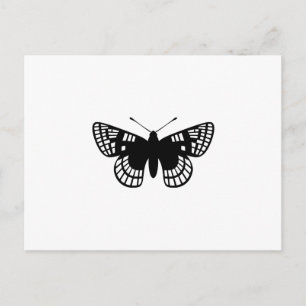 Schachbrett Spot Butterfly Postkarte