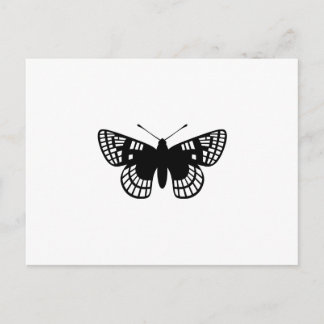 Schachbrett Spot Butterfly Postkarte