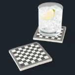 Schachbrett Steinuntersetzer<br><div class="desc">Für den Fan von allem Schach. Viel Spaß!</div>