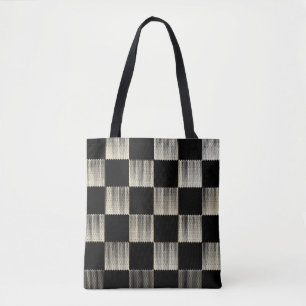Schachbrett-Textil-Kunst-Tasche Tasche