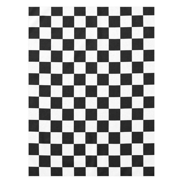 Schachbrett Tischdecke (Vorderseite)