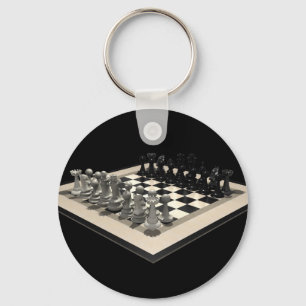 Schachbrett und Schachfiguren: Schlüsselanhänger