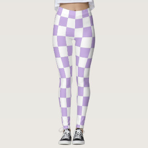 Schachbrett und Weiß Leggings