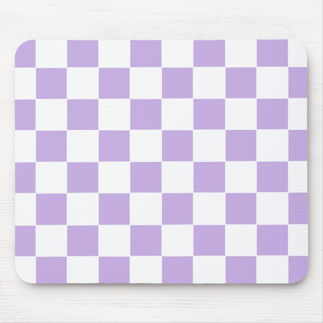 Schachbrett und Weiß Mousepad (Vorne)