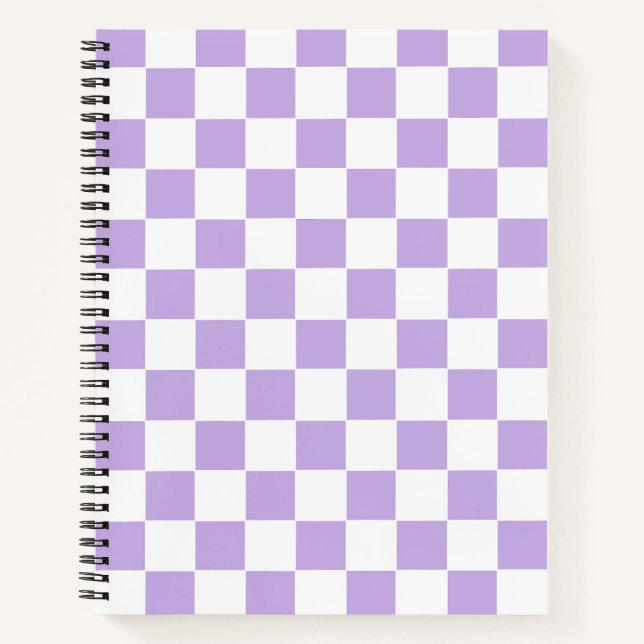 Schachbrett und Weiß Notizbuch (Vorderseite)