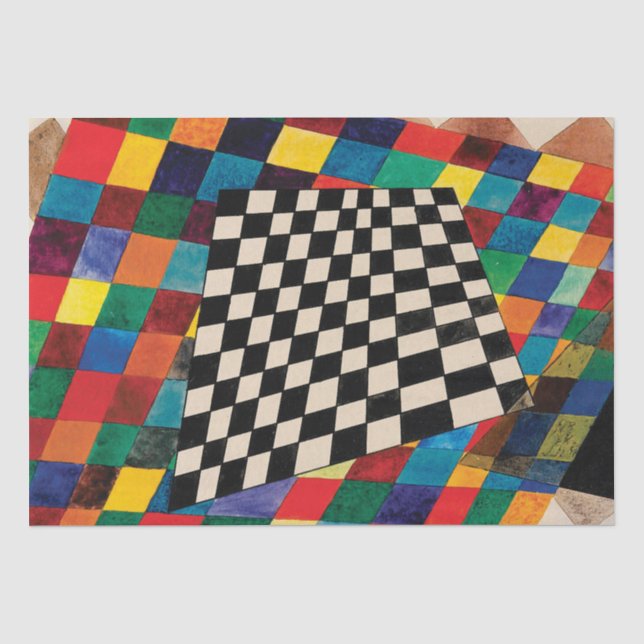Schachbrett von Wassily Kandinsky Tissue Paper Seidenpapier (Vorderseite)