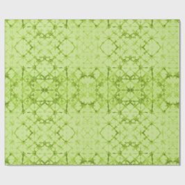 Schachbrett-Wahrsager-Spiegel Chartreuse Geschenkpapier